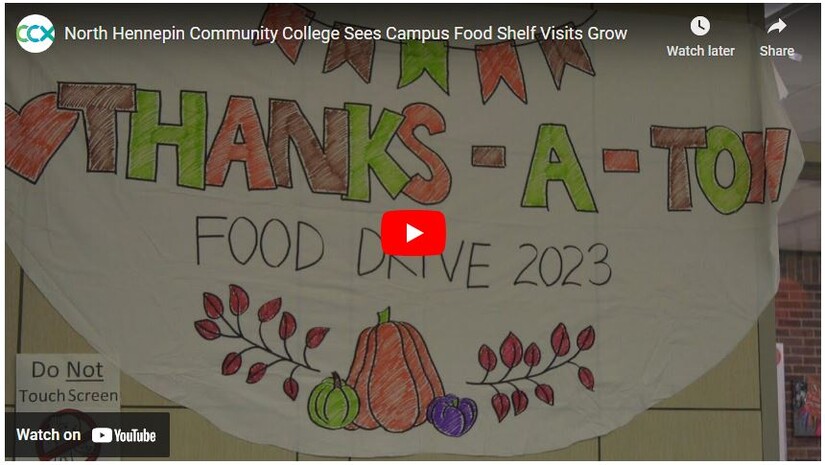 North Hennepin Community College Sees Campus Food Shelf Visits Grow