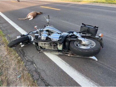 Man Dead After Motorcycle Crash With Deer