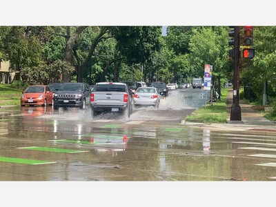 Twin Cities Hit By Heavy Rains, Leading To Widespread Street Flooding
