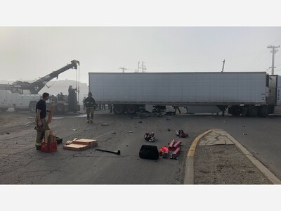Traffic Resumes After Semi-Truck Rollover Closes Highway 10 In Coon Rapids