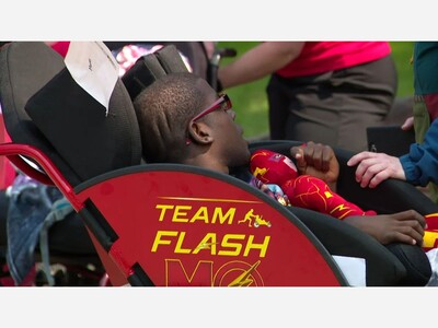 Woodbury Runner With Cerebral Palsy Gifted Customized Running Chair