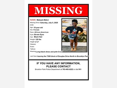 Brooklyn Park Police Seek Public's Help In Locating Missing Teen