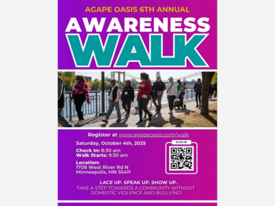 Agape Oasis Hosts 6th Annual Awareness Walk to Combat Domestic Violence, Bullying, and Breast Cancer