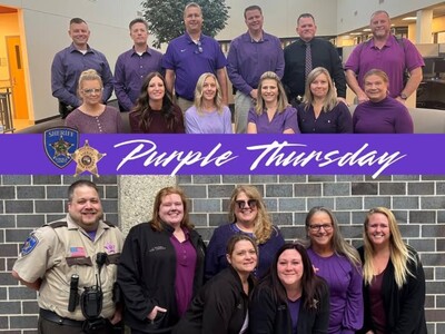 Anoka County Sheriff's Office Observes ‘Purple Thursday’ to Support Victims of Domestic and Sexual Violence