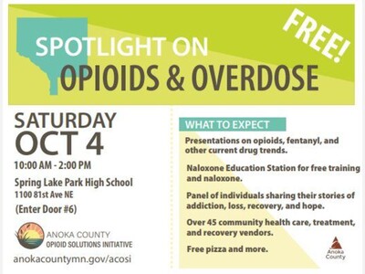 Coon Rapids Police, Anoka County Partners to Host Opioid Awareness Event Oct. 4