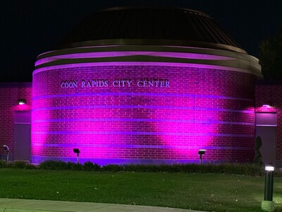 Coon Rapids City Hall and Police Department “Go Purple” to Support Domestic Violence Awareness