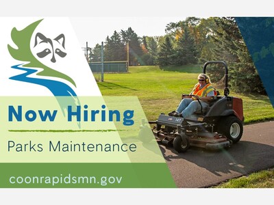 Coon Rapids Seeks Parks Maintenance Worker to Help Care for City’s Outdoor Spaces