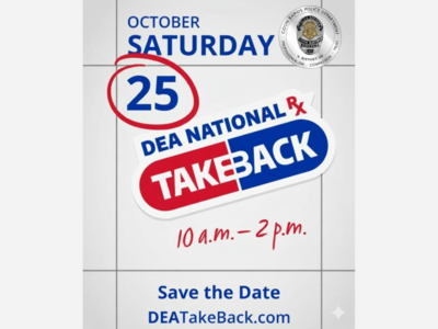 Coon Rapids Police Department to Host National Prescription Drug Take Back Day on October 25