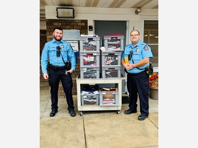 Blaine Police Donate Recovered Clothing and Gift Cards to Alexandra House