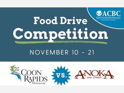Crunch Time for Coon Rapids: Mayor Koch Issues Final Push in Friendly “Border-Battle” Food Drive