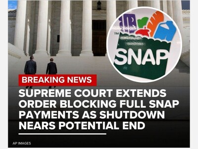Supreme Court Extends Block on Full SNAP Payments as Government Shutdown Deal Nears