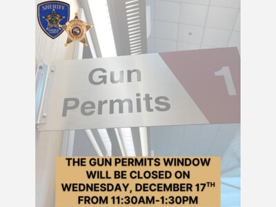Temporary Closure Announced for Gun Permits Window on December 17