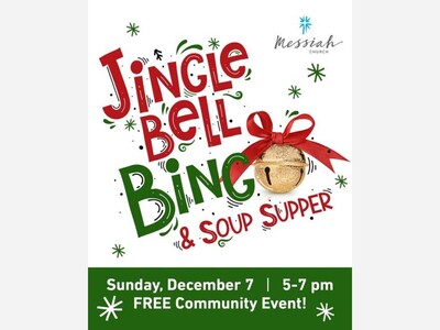 Messiah Church to Host Free “Jingle Bell BINGO & Soup Supper” This Sunday