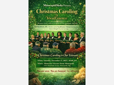 FOR IMMEDIATE RELEASE: VocalEssence and MinneapoliMedia Partner to Honor Veterans with Special Christmas Caroling Performance