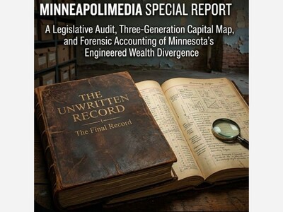MINNEAPOLIMEDIA SPECIAL REPORT | THE UNWRITTEN RECORD: The Final Record A Legislative Audit, Three-Generation Capital Map, and Forensic Accounting of Minnesota’s Engineered Wealth Divergence