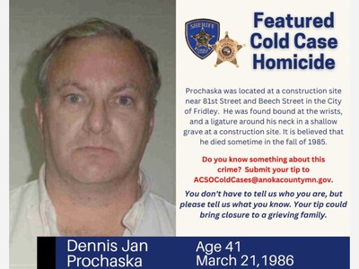 Anoka County Renews Call for Answers in 1986 Fridley Homicide of Dennis Jan Prochaska
