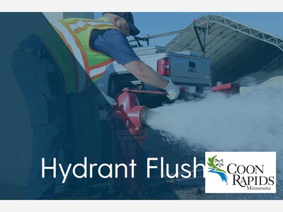 MINNEAPOLIMEDIA NEWS | Coon Rapids Local Government: Coon Rapids Begins Spring Fire Hydrant Flushing April 13; Residents Advised of Temporary Water Discoloration