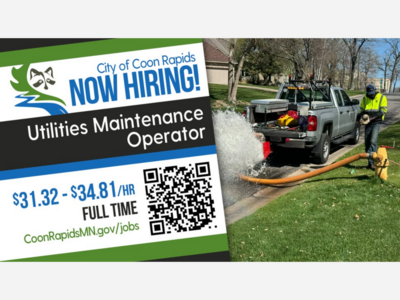 City of Coon Rapids Expands Public Works Capacity with Utilities Maintenance Operator Hiring
