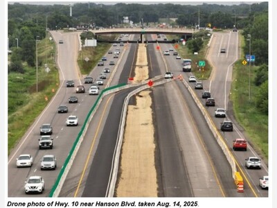 MINNEAPOLIMEDIA NEWS | Overnight Highway 10 Resurfacing Begins in Coon Rapids as MnDOT Nears Completion of Major Expansion Project