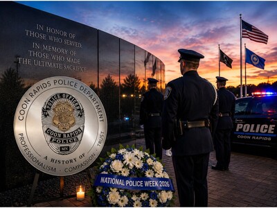 MINNEAPOLIMEDIA NEWS | Coon Rapids Police Department Joins National Police Week 2026 Observance Honoring Fallen Officers and Law Enforcement Service