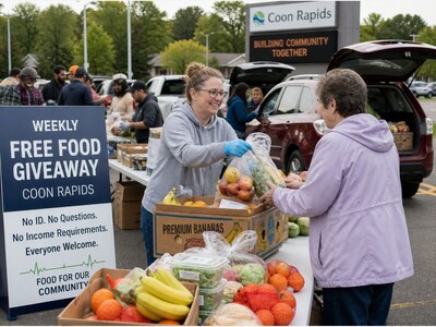 MINNEAPOLIMEDIA NEWS | Weekly Free Food Giveaway in Coon Rapids Operates Under No-Barrier Access Model