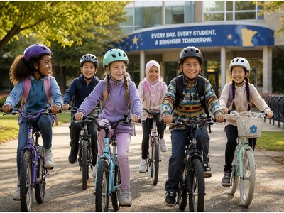 MINNEAPOLIMEDIA NEWS | MnDOT Leads Statewide Participation in Bike and Roll to School Day, With More Than 140 Schools Engaged