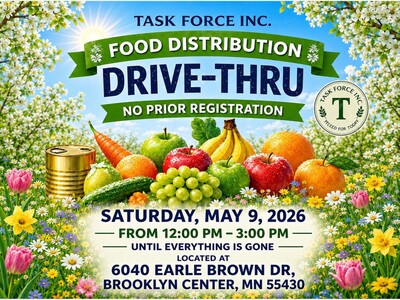 MINNEAPOLIMEDIA NEWS | Task Force Inc. Hosting Community Drive-Thru Food Distribution Saturday in Brooklyn Center