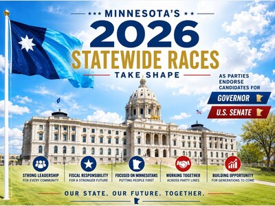 MINNEAPOLIMEDIA NEWS | Minnesota's 2026 Statewide Races Take Shape as Parties Endorse Candidates for Governor and U.S. Senate