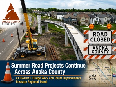 MINNEAPOLIMEDIA NEWS | Summer Road Projects Continue Across Anoka County as Closures, Bridge Work and Street Improvements Reshape Regional Travel