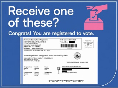 MINNEAPOLIMEDIA NEWS | Why That Postcard Matters: Hennepin County Urges Voters to Watch for Postal Verification Cards