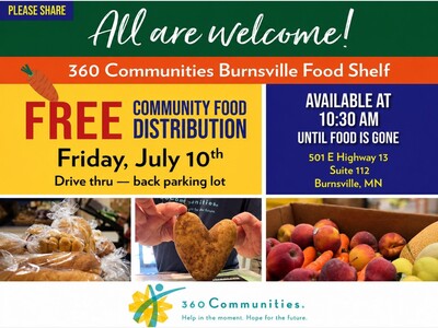 MINNEAPOLIMEDIA NEWS | 360 Communities Expands Food Access Through Weekly No-Barrier Distribution in Burnsville