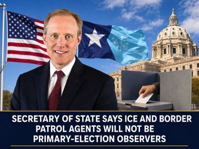 MINNEAPOLIMEDIA NEWS | Secretary of State Says ICE and Border Patrol Agents Will Not Be Primary-Election Observers