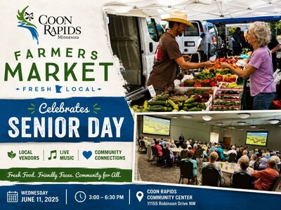 MINNEAPOLIMEDIA NEWS | Coon Rapids Farmers Market Celebrates Senior Day With Vendors and Live Music
