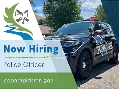 MINNEAPOLIMEDIA NEWS | Coon Rapids Police Department Recruiting Officers With Pay Reaching $61.45 an Hour in 2027