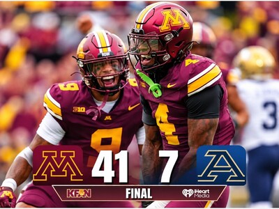 MINNEAPOLIMEDIA SPORTS | Gophers Rebound With 41-7 Victory Over Akron Before Big Ten Schedule