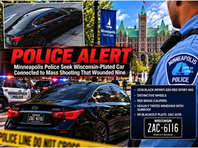 MINNEAPOLIMEDIA NEWS | Minneapolis Police Seek Wisconsin-Plated Car Connected to Mass Shooting That Wounded Nine