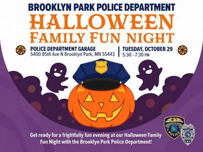 MINNEAPOLIMEDIA NEWS | Brooklyn Park Police Plan Free Halloween Family Night October 29
