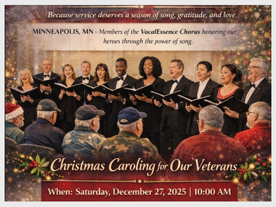 MinneapoliMedia Presents Christmas Caroling for the Veterans with VocalEssence
